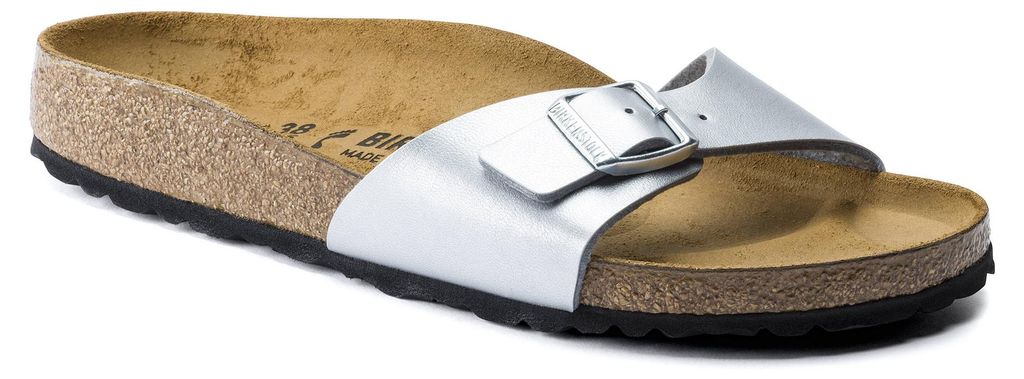 Birkenstock Madrid, sandalen, dames, volwassenen, zilver, Productafbeelding 