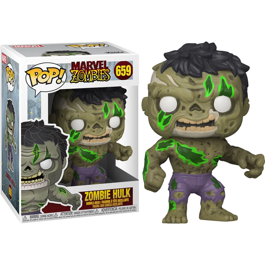 Figurine Pop Marvel Zombies Hulk 659 - Objet de Collection Original