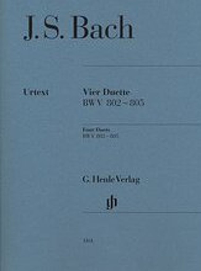 Vier Duette BWV 802-805, Klavier