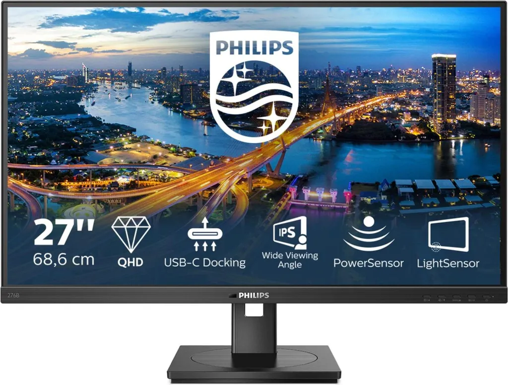 Écran de travail 27" Philips 276B1/00 Résolution 1440p pour Pro