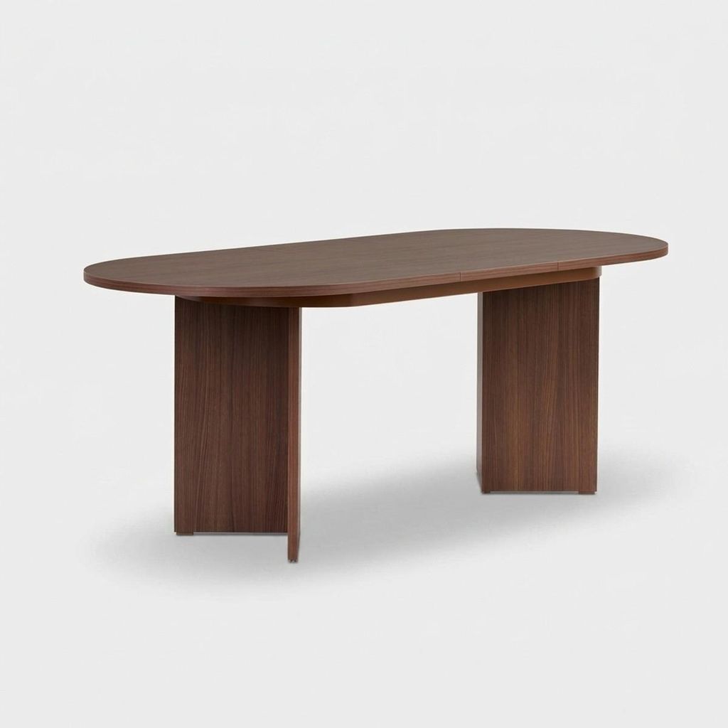 Moderner ausziehbarer Esstisch 160/200 x 90 cm Sorell - Walnuss