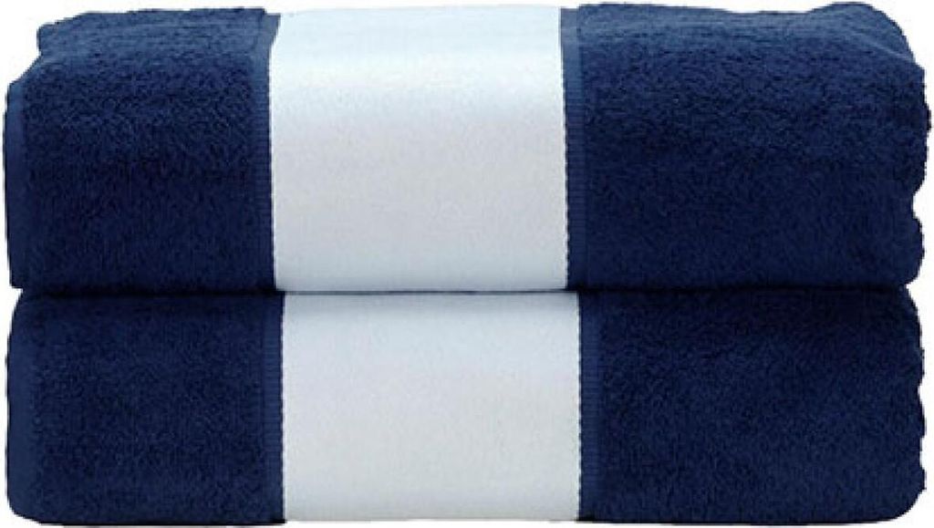 A&R AR087 | SUBLI-Me Big Towel - Badetuch - 100 x 210 cm - Farbe: French Navy - Größe: 100 x 210 cm