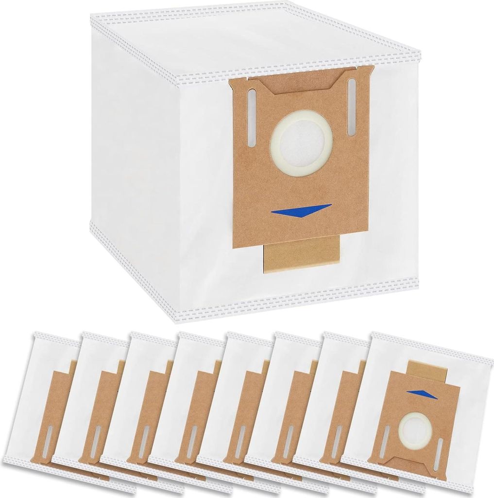 8 Stück Staubsaugerbeutel Zubehörset für Ecovacs Deebot N8+/ N8 Pro+/ OZMO T8+/ T8 AIVI+/ T9+ Absaugstation & Yeedi Vac Station Ecovacs Staubbeu...