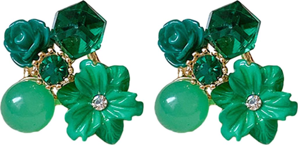 1 Paar süße blumenförmige Ohrstecker für Frauen Zirkonia einfache lässige Mädchen Ohrstecker Schmuck Geschenk