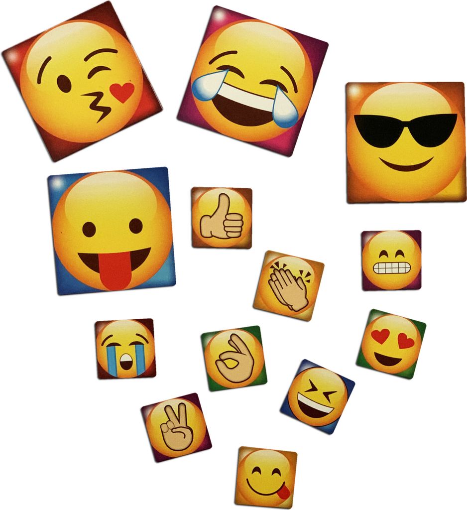 Set mit 65 Emoticons Kühlschrankmagneten