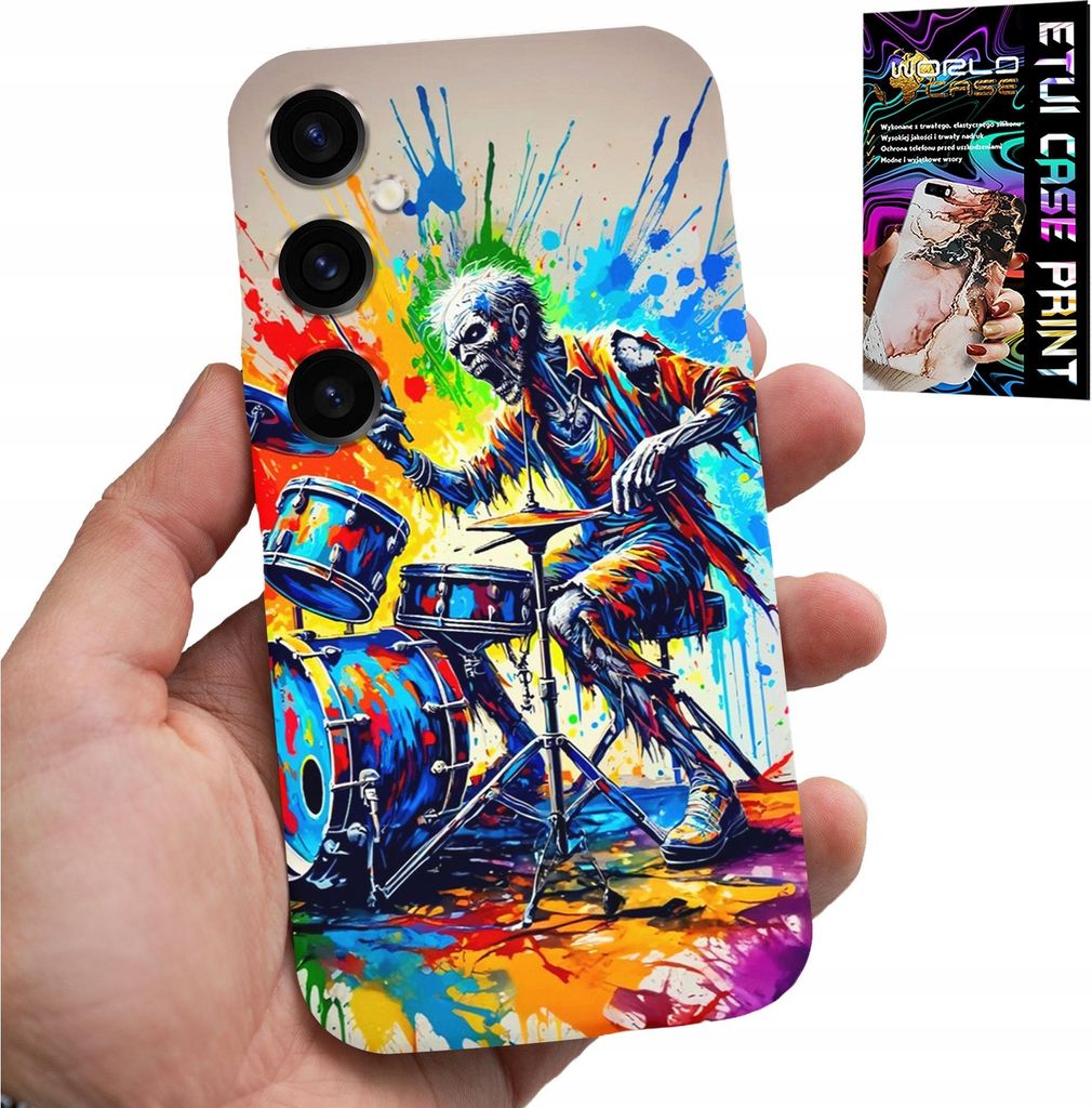 Hülle Für Samsung Galaxy A05S - Rock Drums Skeleton Cover