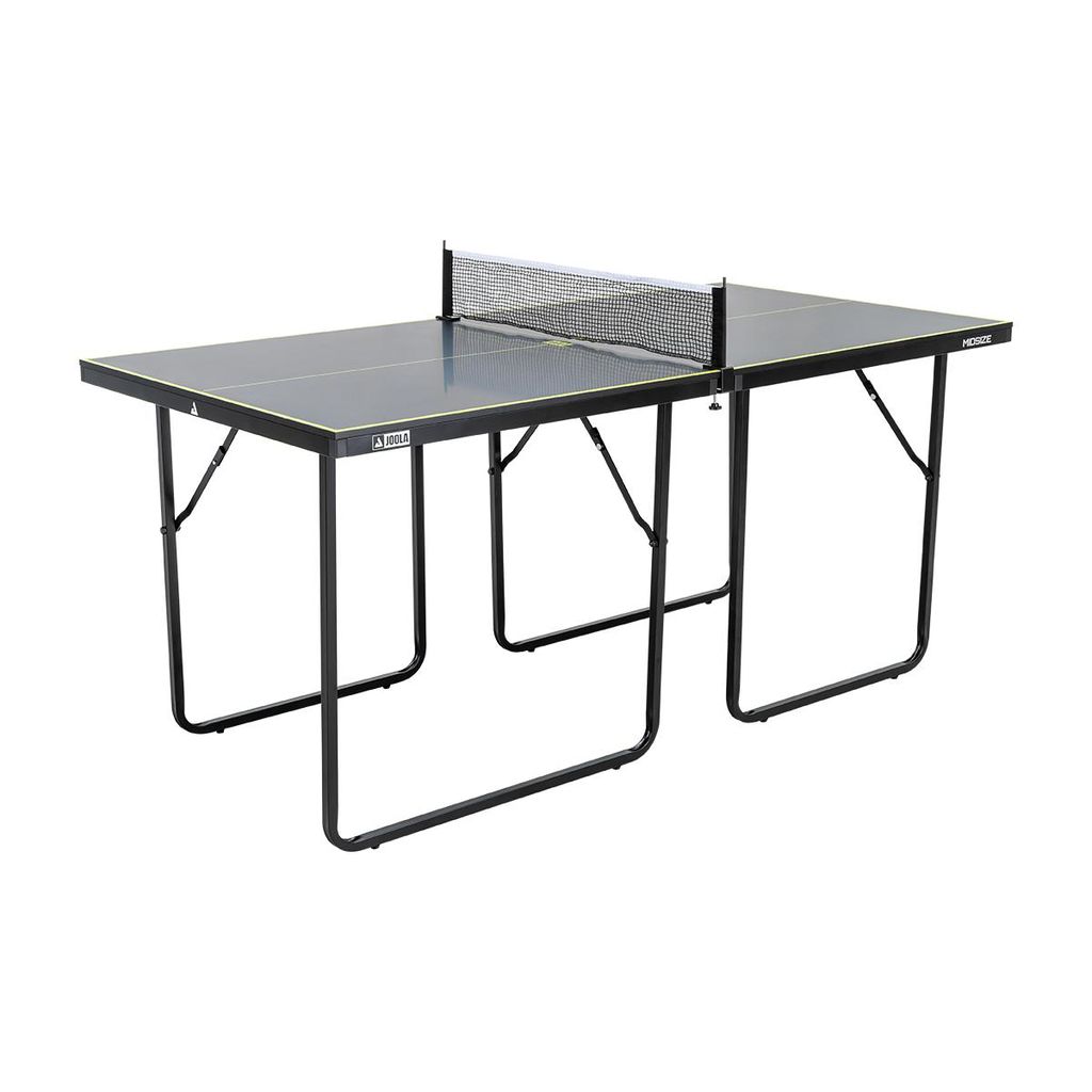 JOOLA Indoor Tischtennisplatte MIDSIZE, klappbarer Tischtennistisch klein inkl. Tischtennisnetz, dark-grey, 168 x 84 x 76 cm