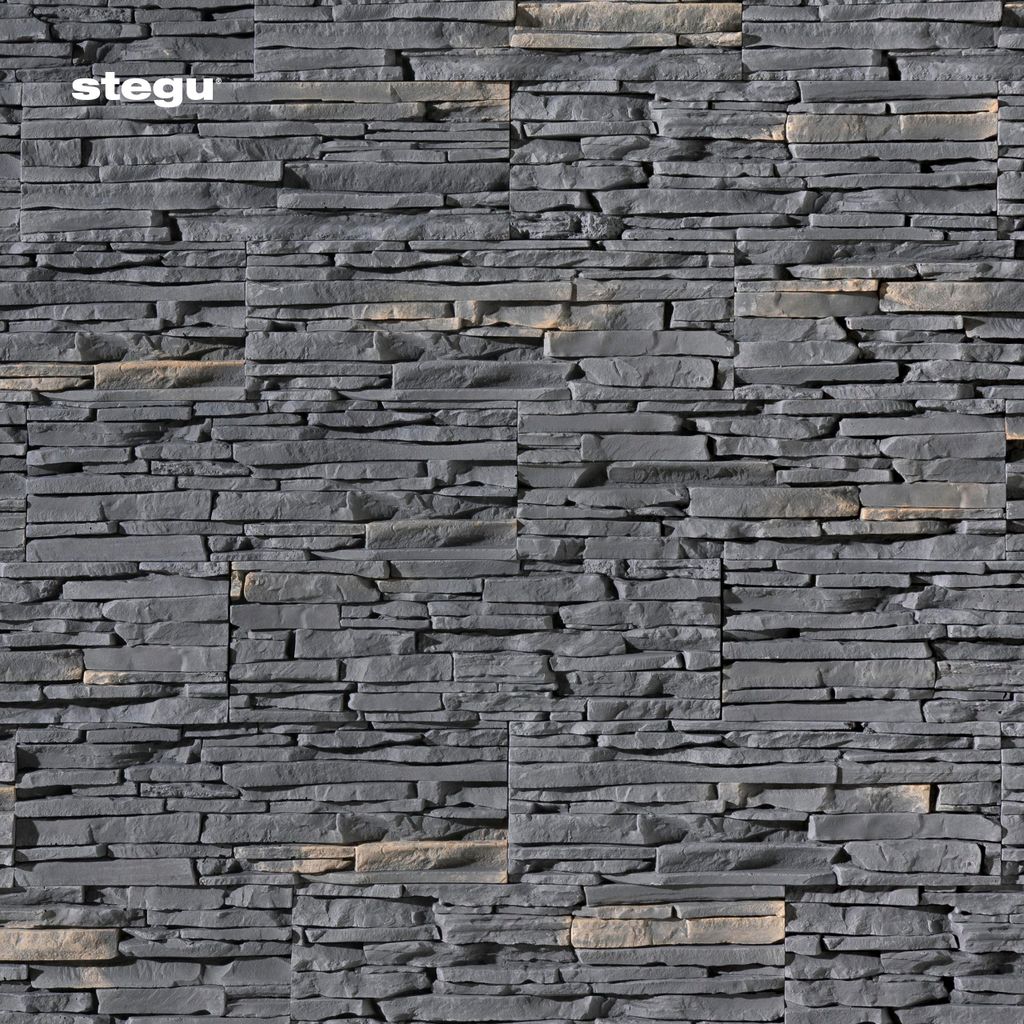 STEGU Rivestimento Murale Finta Pietra Mesada grafite 37x12 Immagine del prodotto 