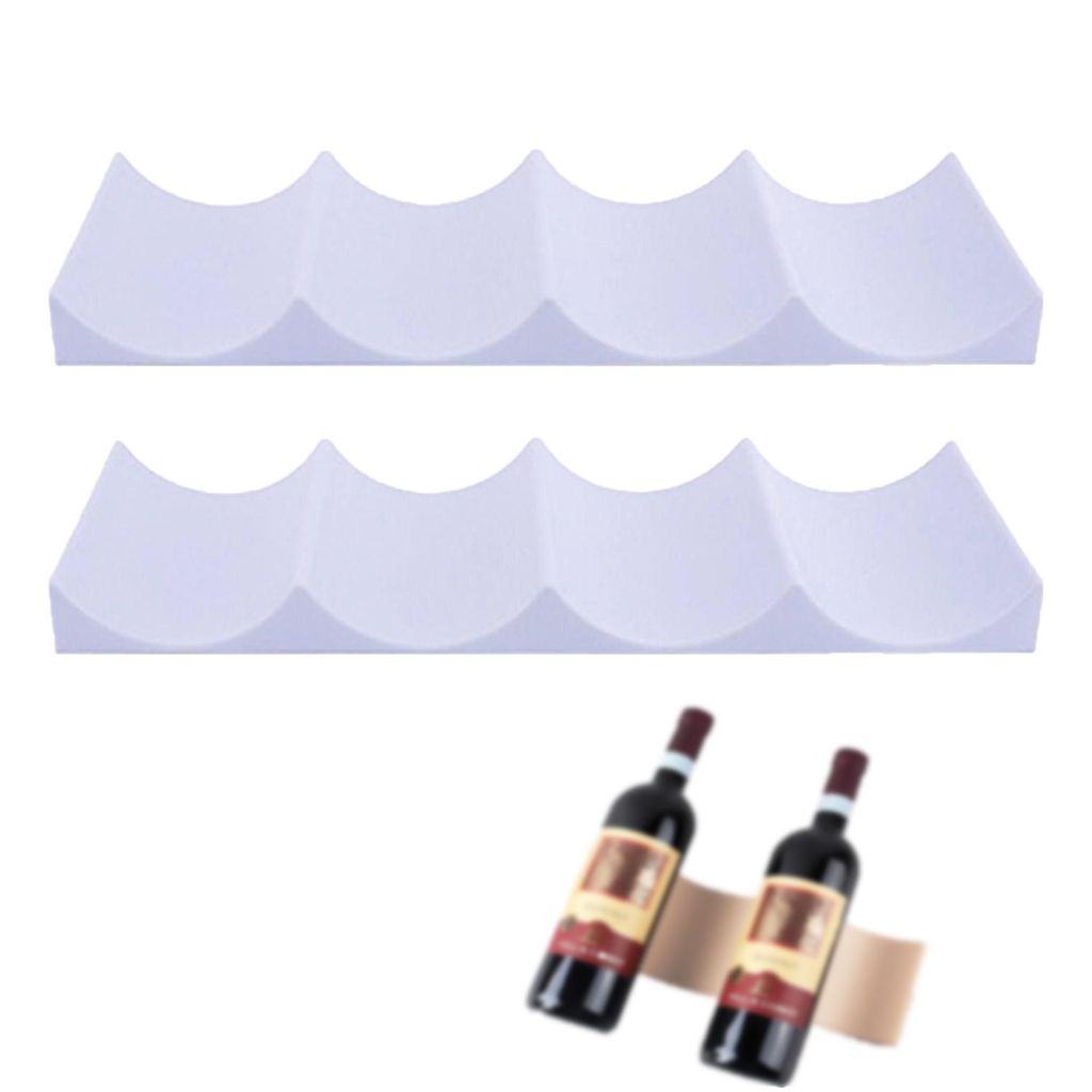 2 Stück Flaschenhalter Kühlschrank, Flaschenregal Kühlschrank für Küche Pantry Cabinet, Hellblau