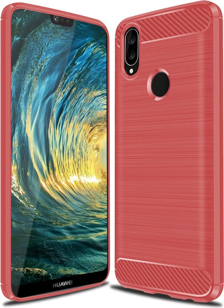 Cover Robusta Huawei P20 Lite - TPU Flessibile Rosso Intenso 5.8"