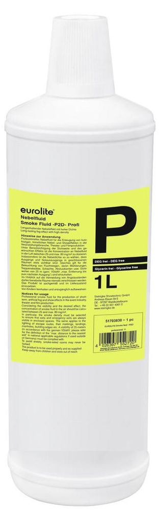 EUROLITE Rookvloeistof -P2D- Professionele nevelvloeistof, Productafbeelding 