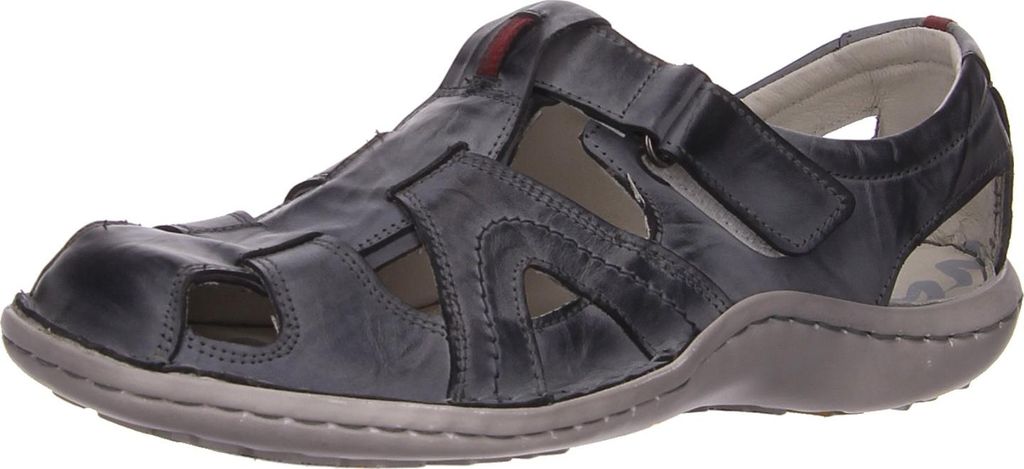Krisbut Slipper gelocht gefloch. modisch in blau, Gr. 41 Produktbild 