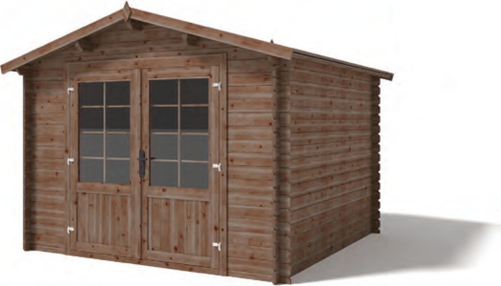 Le Brévent Gartenhaus mit Veranda-Option, 300 x 300 x 237 cm