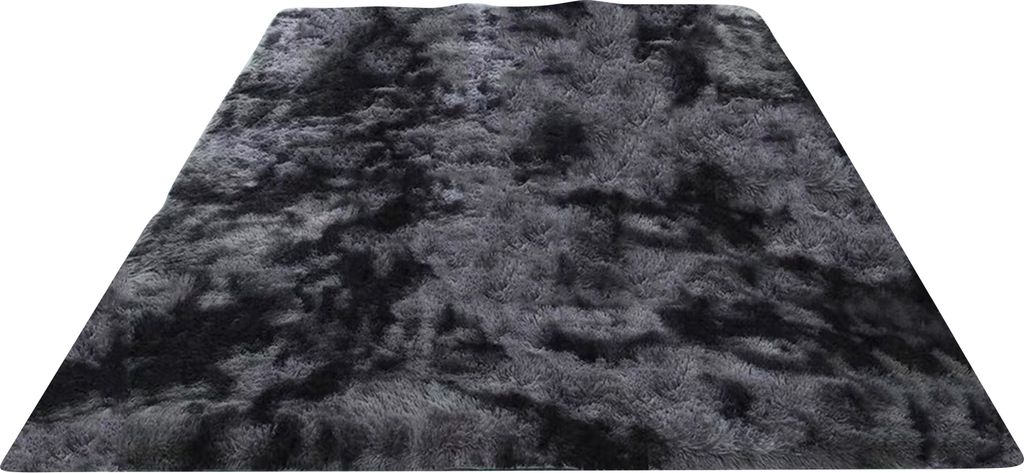 Flauschiger Teppich Teppich tränenresistente Polyester faltbar schöner Bodenteppich für Schlafzimmer-Dunkelgrau ,Größen:40x60cm