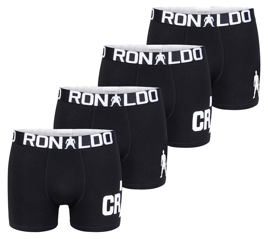 CR7 Cristiano Ronaldo Jungen Boxer Trunk 4-Pack schwarz - Produktbild 