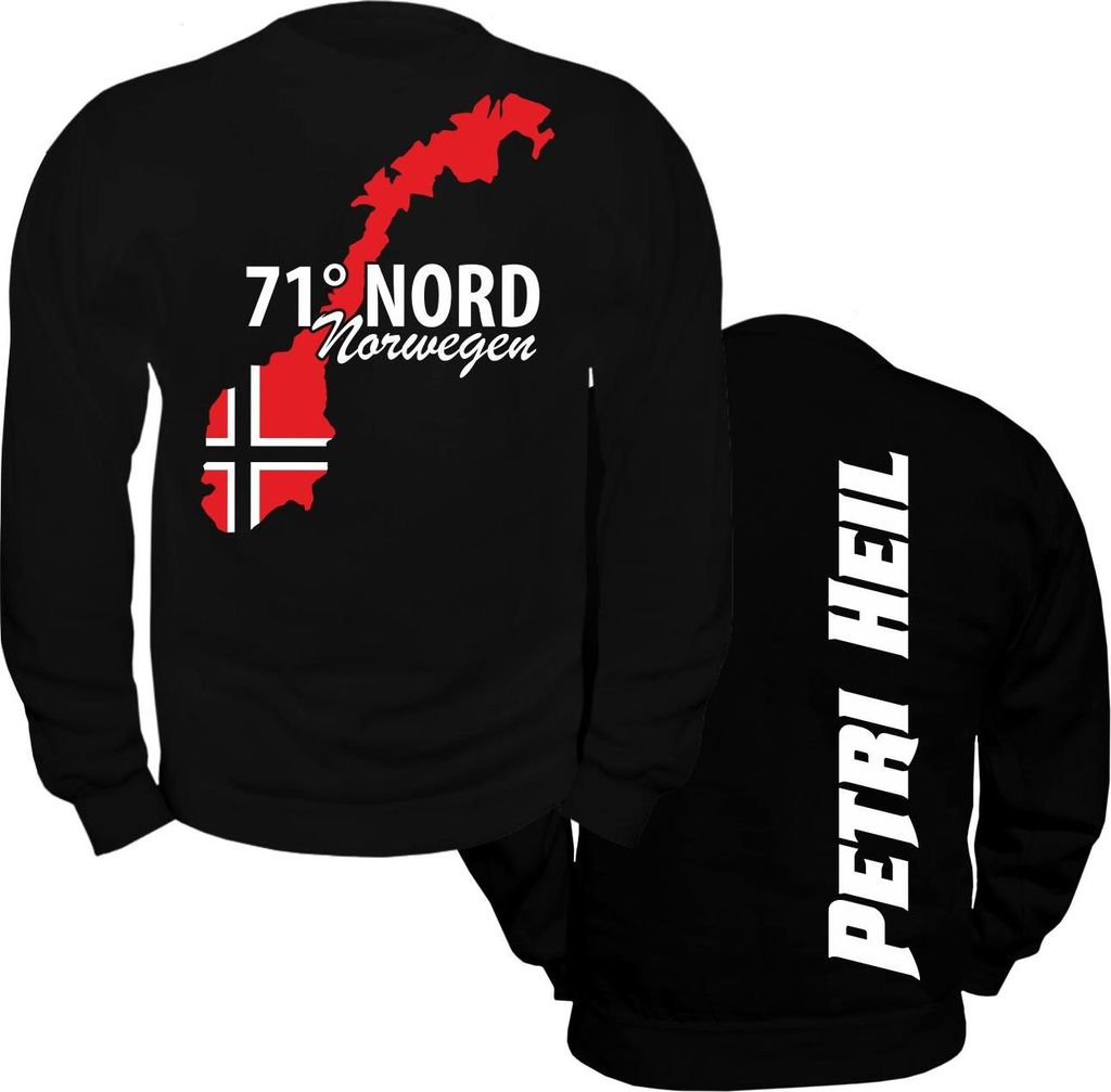 Herren Sweatshirt 71 Grad Nord NORWEGEN