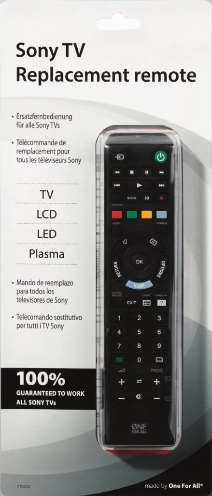 Remplacer télécommande TV Sony : URC 1912 de One for All