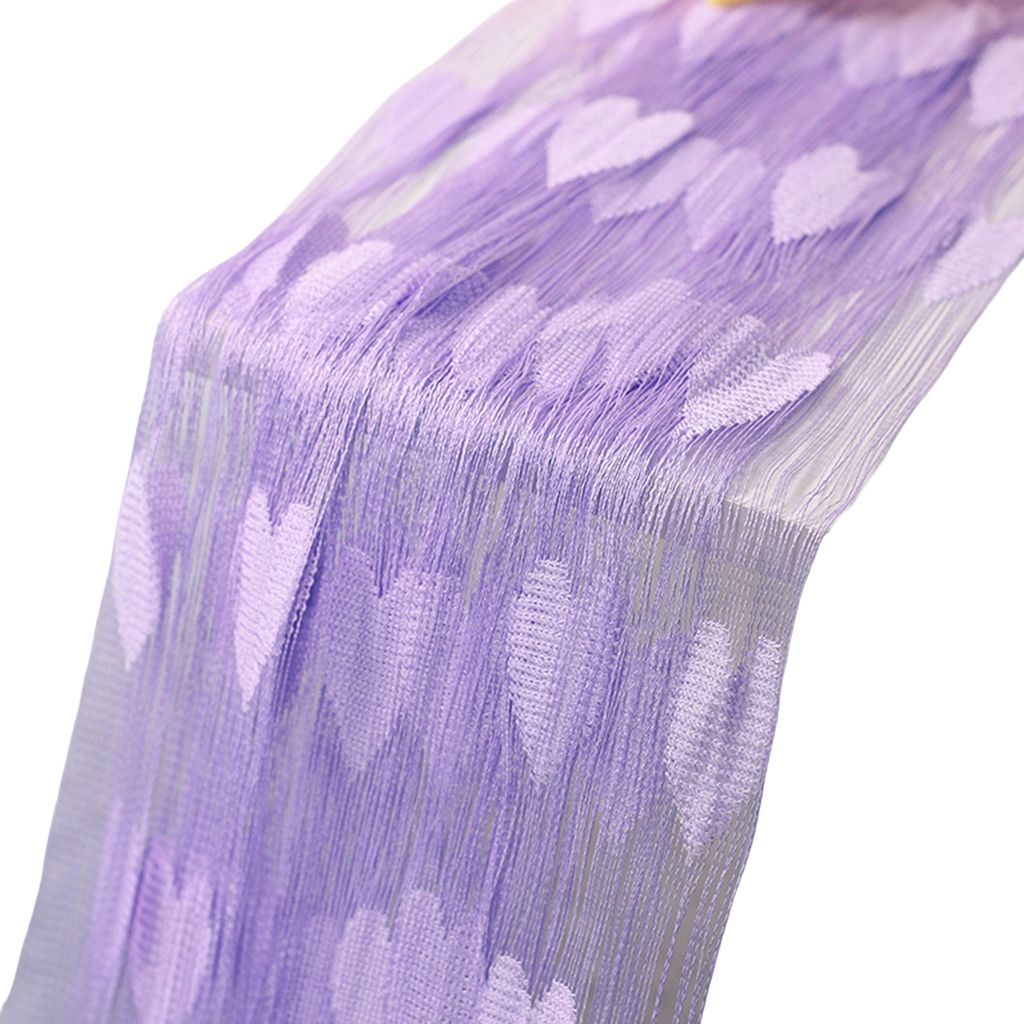 Voile Curtain Love Heart Sticked Perspektive feine Verarbeitung attraktiver einfacher Pflege Hochzeitsdekoration auffällige farbenfrohe romantisch...