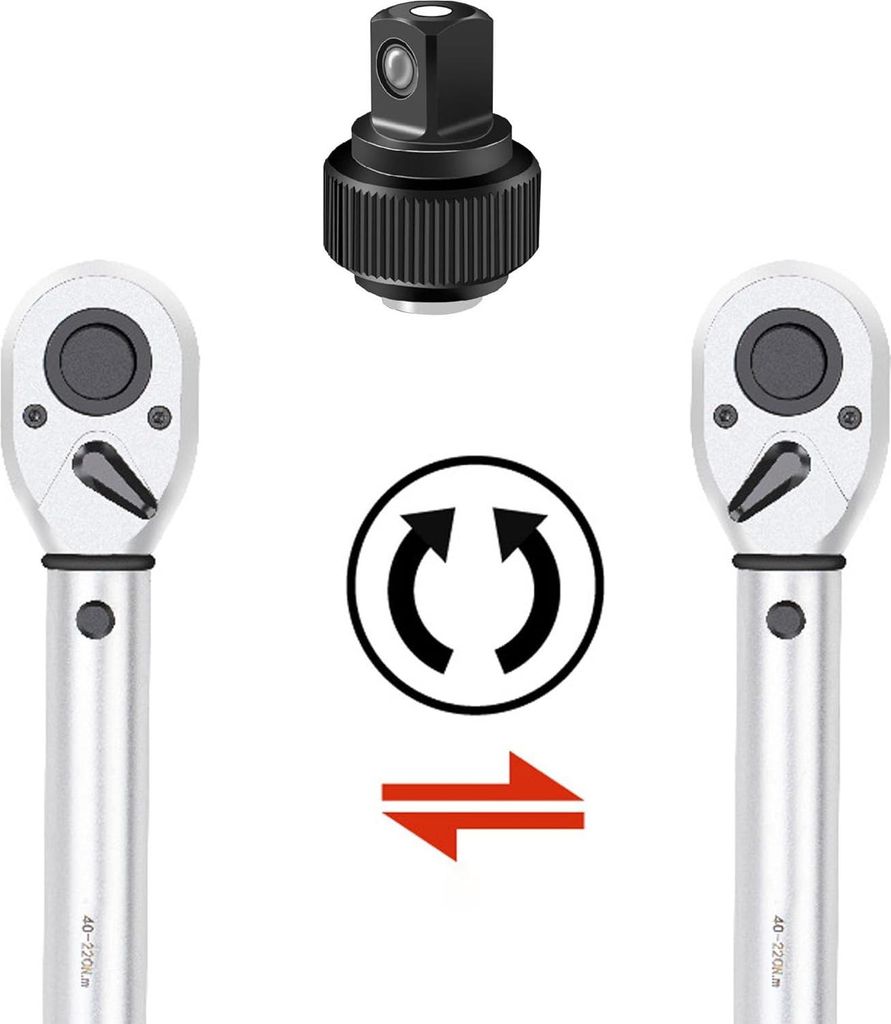 Zeynomax - Momentschlüssel 1/4" für Fahrrad 2-20Nm - Verstellbar - Rad 72 Zähneantrieb - Klickmomentschlüssel für Wartung von Fahrrad und Moto...