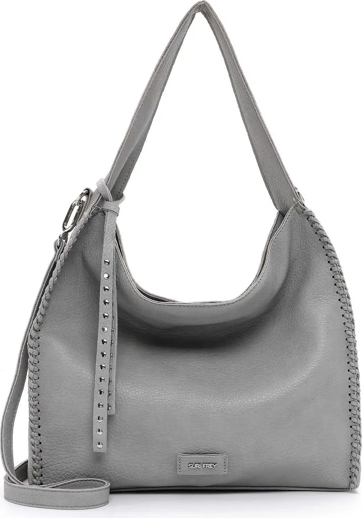 Grand sac à main hobo gris clair SURI FREY Franzy pour femme chic et actif