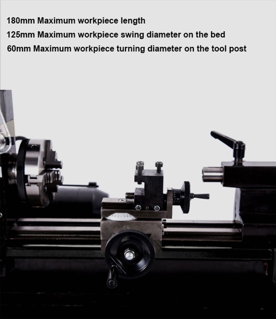 3 v 1 Mini soustruh Vrtací frézka DIY Tool Bench Lathe Obrázek produktu 18