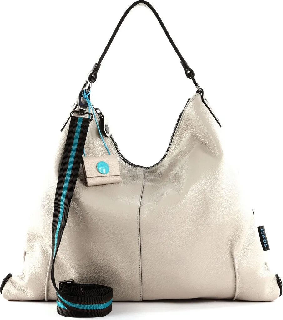 Sac à main épaule en cuir écru Gabs Solange - Maroquinerie de luxe