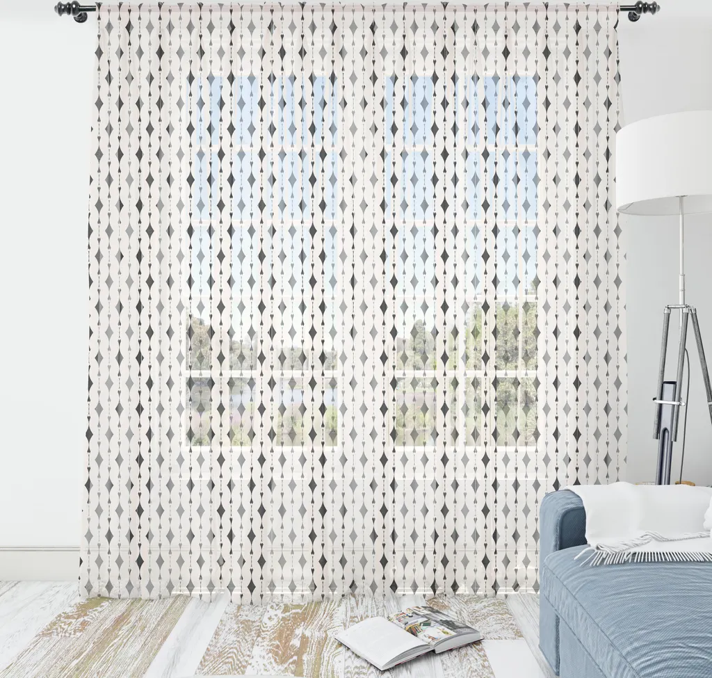 Decorazione Parete Art Déco ABAKUHAUS 240x274 cm | Raso Grigio Champagne