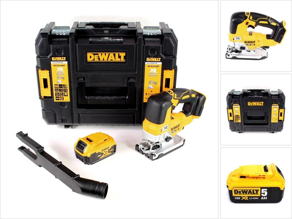 Akumulátorová vahadlová priamočiara píla DeWalt DCS 334 NT Obrázok produktu 