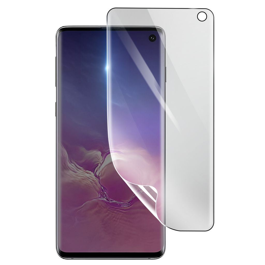 3mk, Stoß- und kratzfester Hydrogel Bildschirmschutz für Samsung Galaxy S10, Transparent