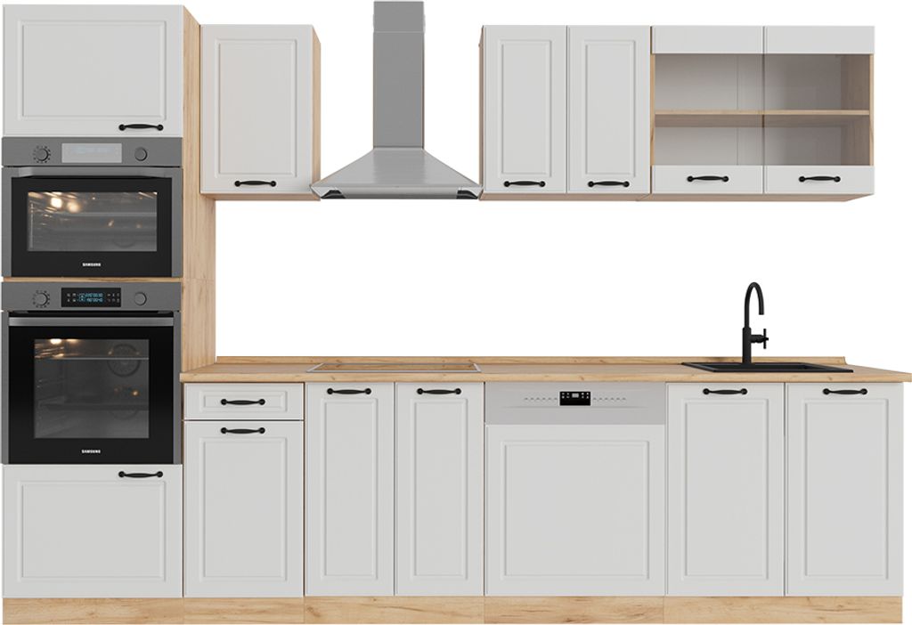 Vicco Küchenzeile R-Line, 300 cm mit Hochschrank, ohne Produktbild 