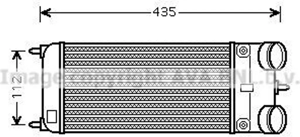 Intercooler PRASCO PEA4353 en aluminium haute résistance OE 1140P8