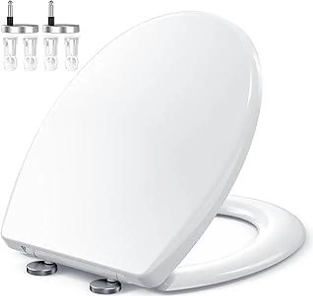 Sedile WC Zuvo Anti-Slam per Famiglie - Chiusura Dolce e Facile Pulizia