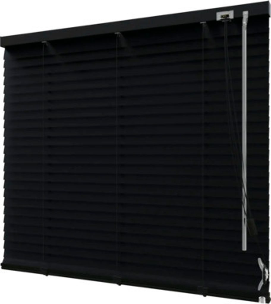 SOLUNA DIM-OUT Alu-Jalousie schwarz 200x170 cm, mit 20% mehr Lamellen zur besseren Verdunkelung