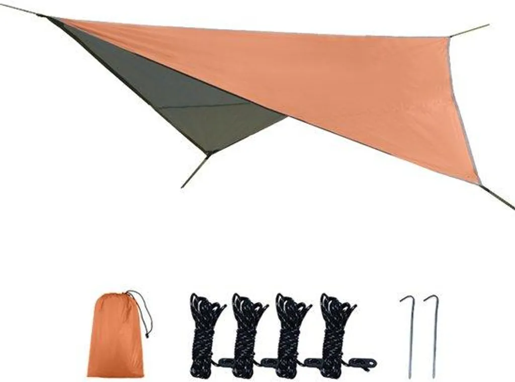 Bâche de protection légère 3,2x2,5m imperméable avec kit de fixation