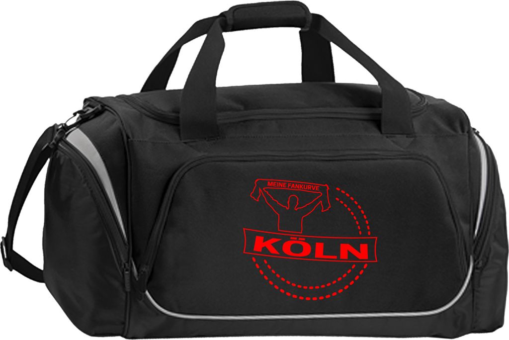 multifanshop Sporttasche - Köln - Meine Fankurve, schwarz, Größe one size