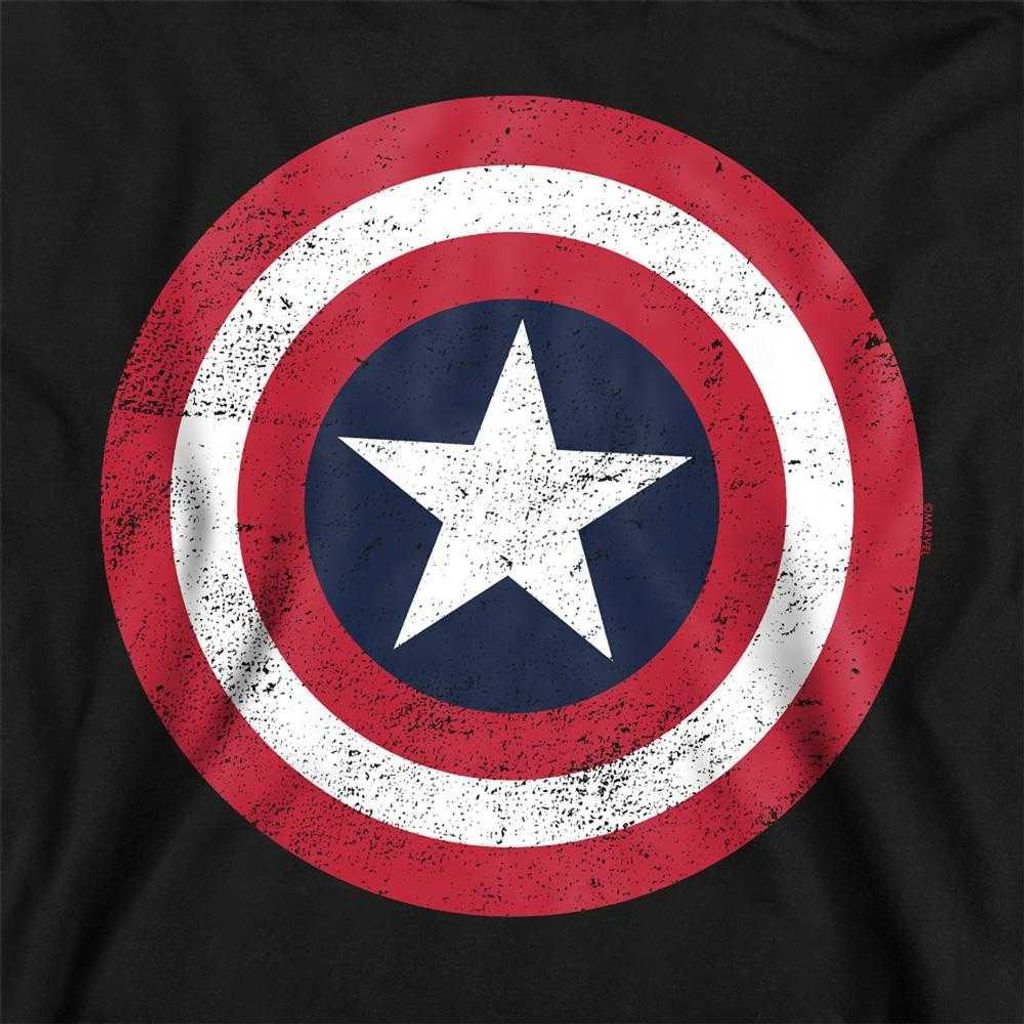 Captain America - Kapuzenpullover für Kinder, Zum Überziehen TV22726 (116) (Marine)