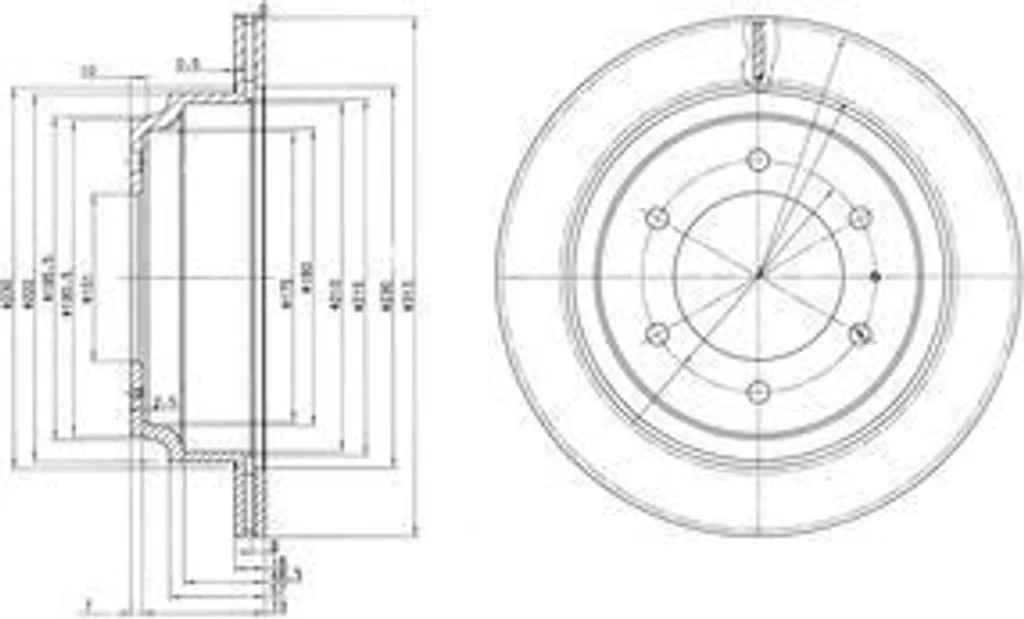 Disque de frein arrière DP1010.11.0653 Dr!ve+ Haute Résistance Thermique