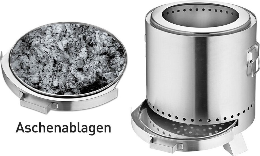 BPT Feuerschale Outdoor-Kamin aus Edelstahl,Tragbare Produktbild 4