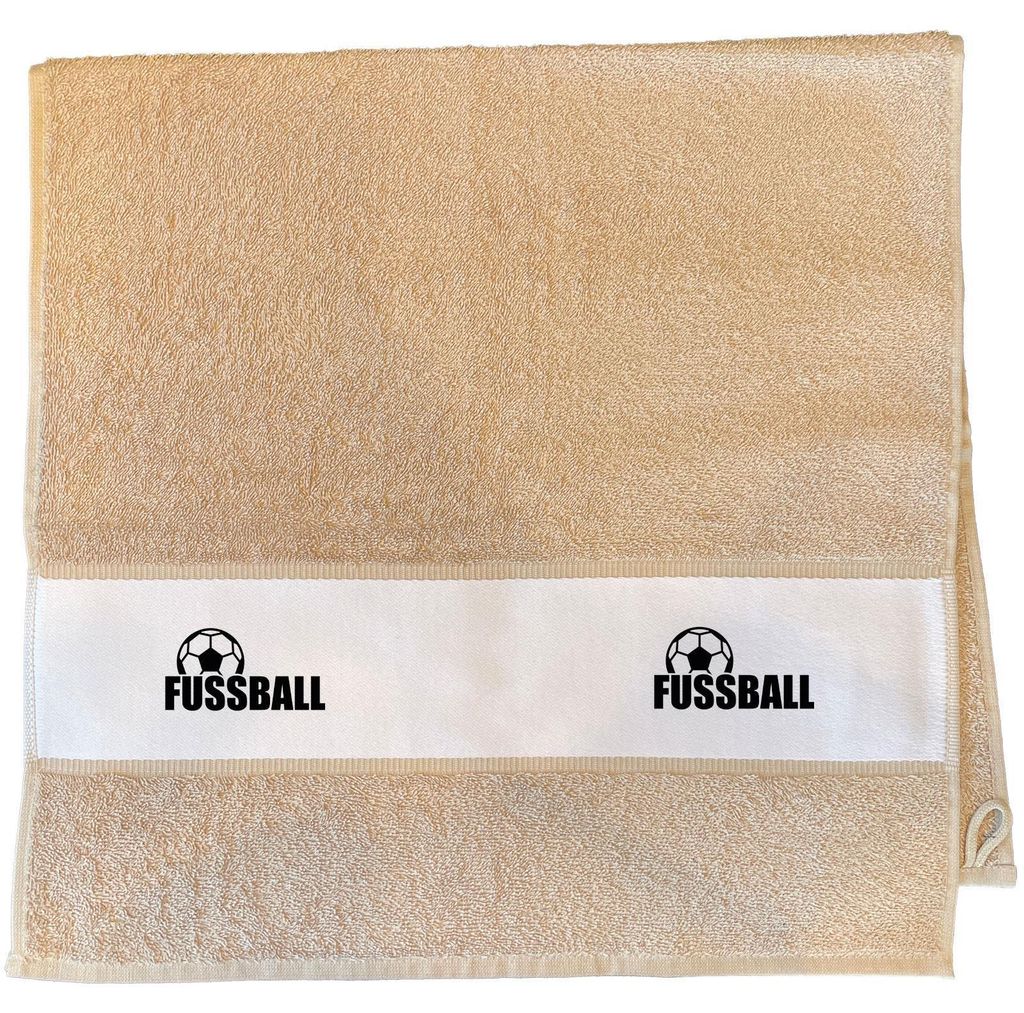 Huuraa Handtuch Fussball Ball 50x100cm Sand Baumwolle Handtuch Geschenkidee