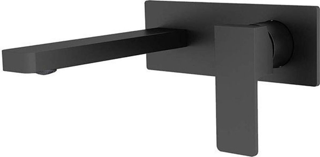 Silla | Unterputz-Waschtischarmatur - Schwarz - Spültischarmatur - Messing - Wasserhähn Schwarz