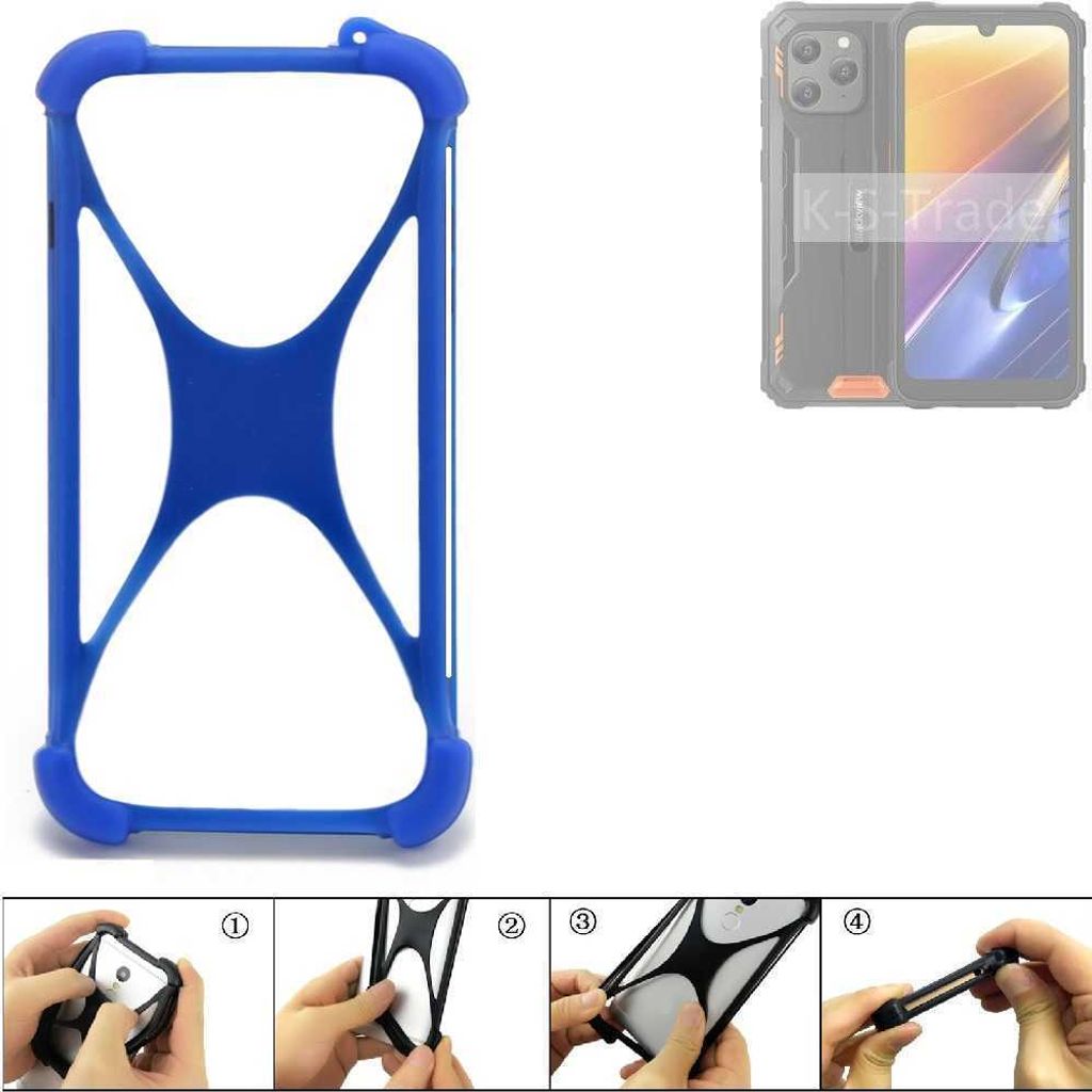 K-S-Trade Handy Hülle kompatibel mit Blackview BV5300 Plus Silikon Schutzhülle Cover Case Bumper Silikoncase TPU Softcase Schutz Hülle Smartphone
