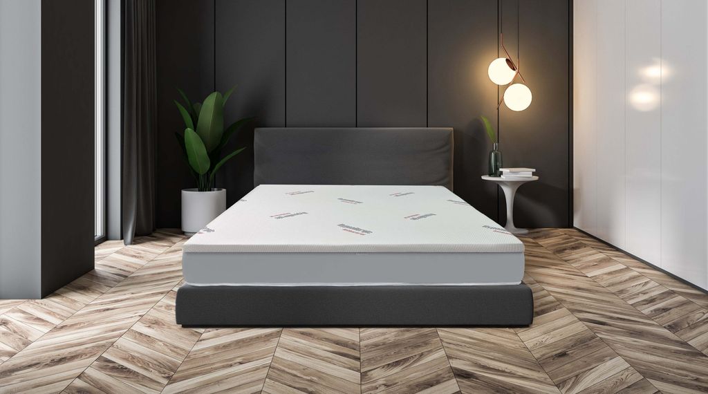Matratzentopper Best Sleep Principal Hypoallergen, H8 4cm PolyurethanSchaum+ 4 cm latex 190x140 cm, 8 cm Höhe, viskoelastischer Schaum, hypoallerg...
