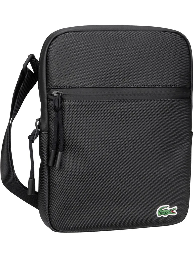 Lacoste Borsa Viaggio Flat Crossover LCST Noir - Leggera e Sicura - 17