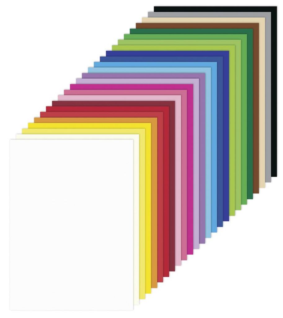 folia Tonkarton DIN A4 180 g/qm 25 Farben 500 Blatt