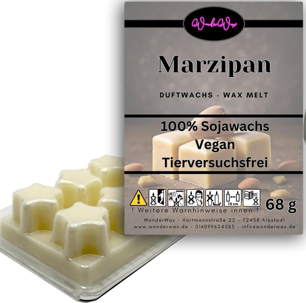 WonderWax Duftwachs Wax Melts für Duftlampe, 6 Sterne Duftmelt Wachsmelt Sojawachs Duftwachs Würfel für Raumdüfte, Wachs Duftöl Winter Indoor ...