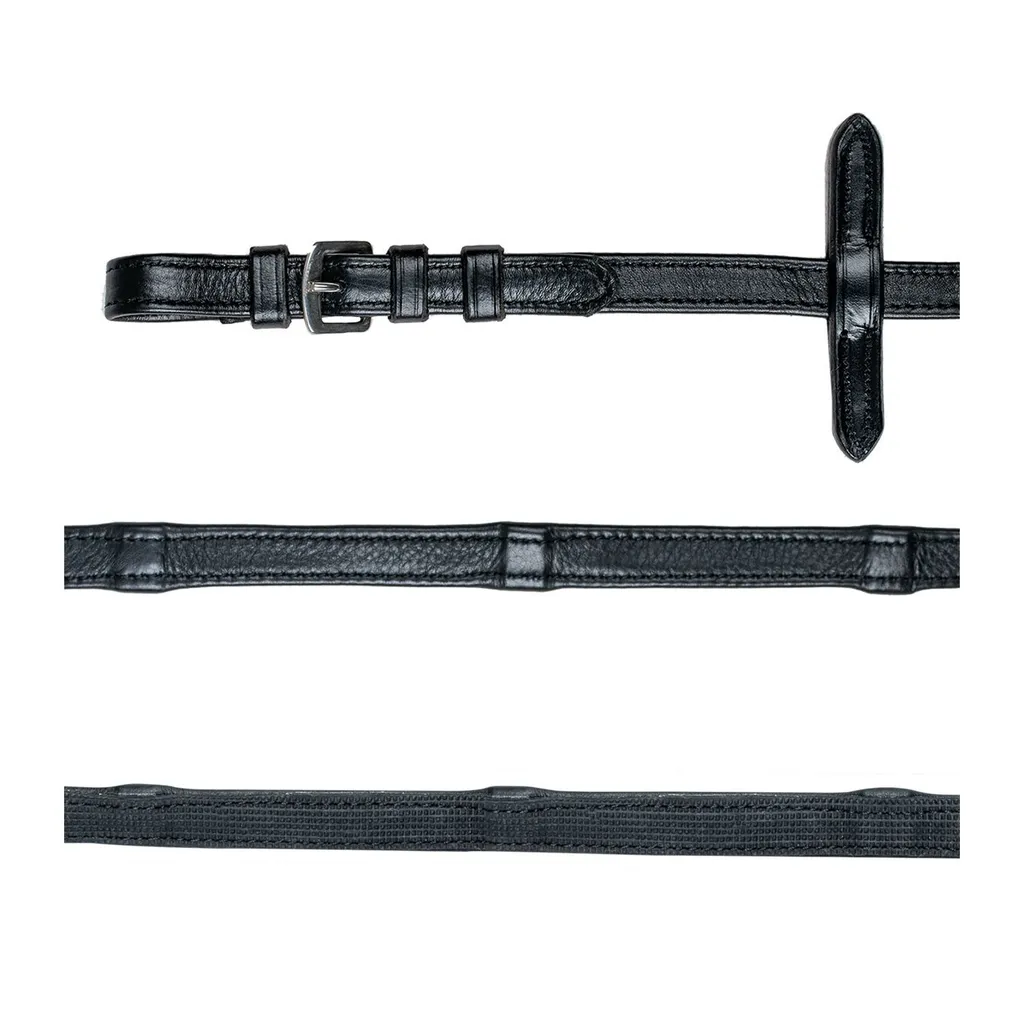 Waldhausen Redini in gomma-pelle X-Line nero 16mm con barre in pelle , misura:WB