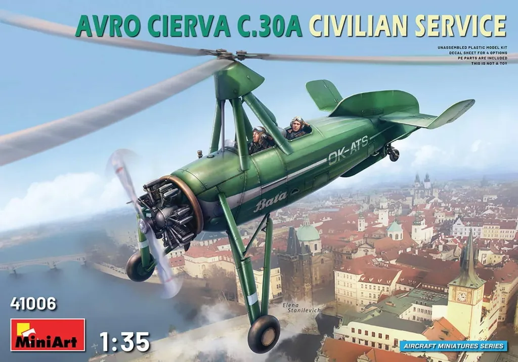 MiniArt 1:35 Avro Cierva C.30A Civilian Service Maquette Plastique