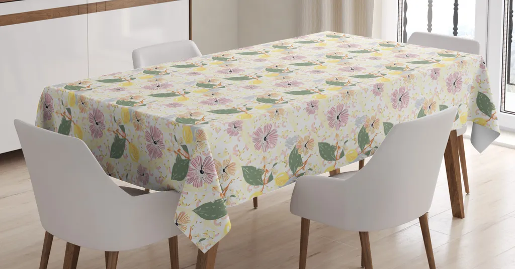 Tovaglia Giardino ABAKUHAUS 140x200 cm Limoni Giapponesi Lavabile