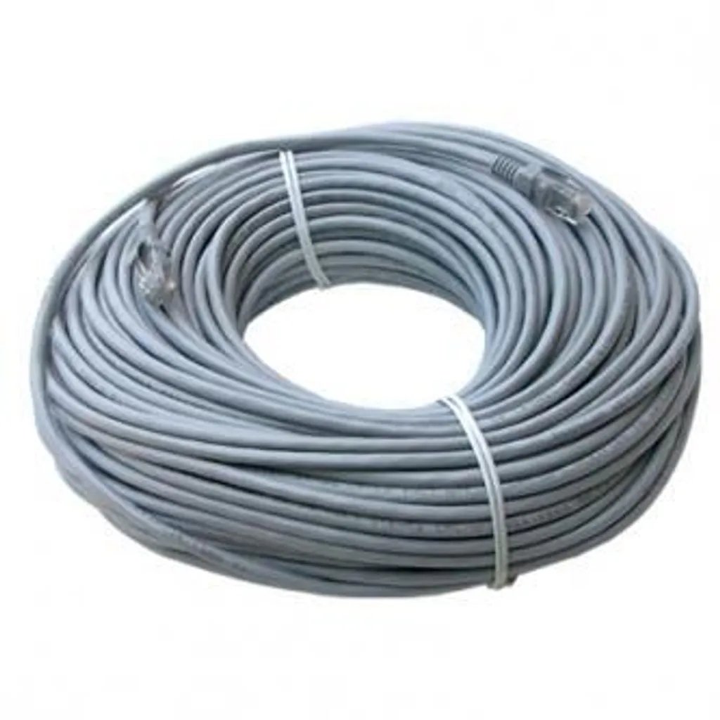 Câble Internet Ethernet 50m UTP RJ45 Gris - Connexion Stable à Longue Distance