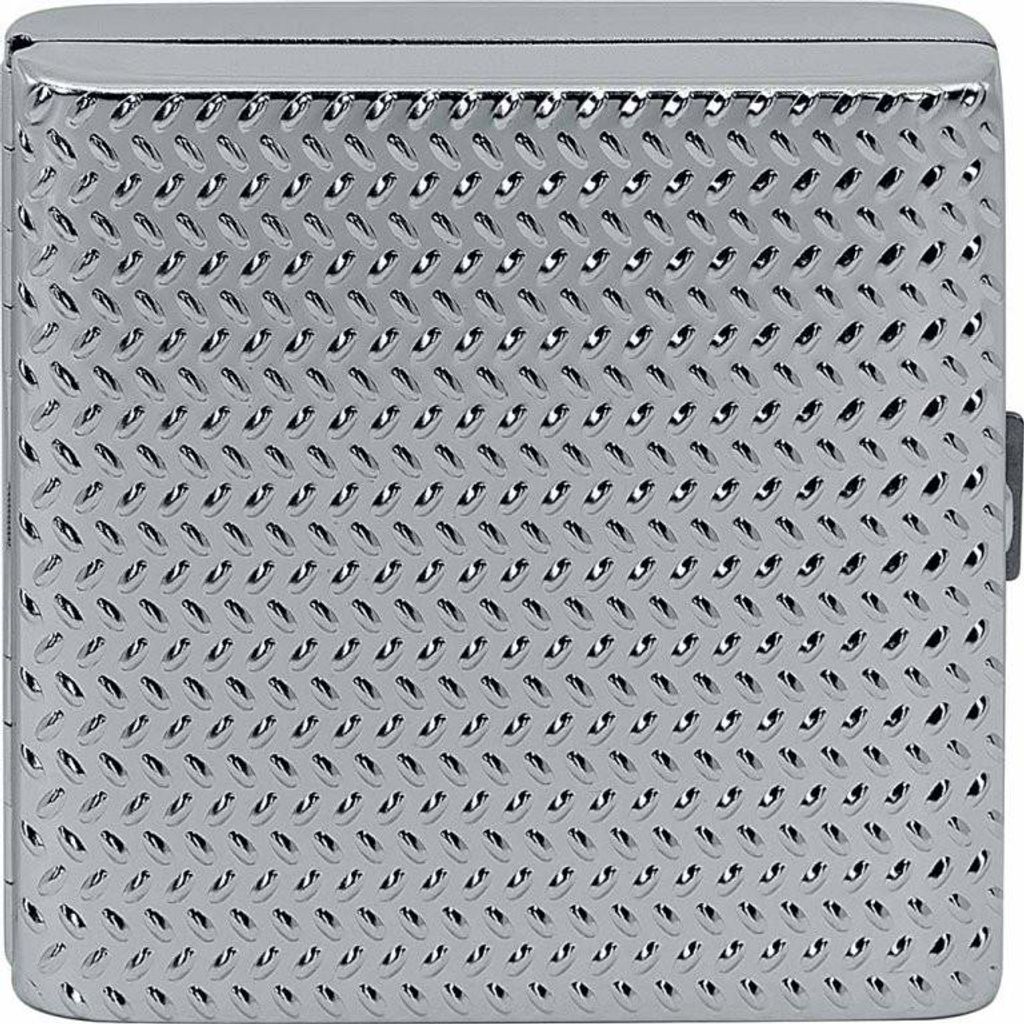 Elegantes Metall-Zigarettenetui mit Druckknopfverschluss